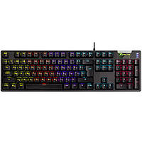 Клавіатура ігрова механічна XTRIKE ME GK-981 UA 104кл. райдужна LED підсвітка, USB, чорна