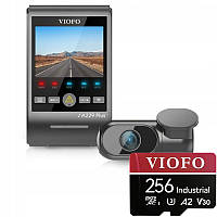 Відеореєстратор VIOFO A229 PLUS 2CH HDR SONY STARVIS 2 + карта VIOFO 256GB