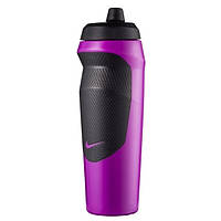 Бутылка для воды Nike HYPERSPORT BOTTLE 20 OZ 600 ml фиолетово-черная N.100.0717.551.20, Фиолетовый, Размер