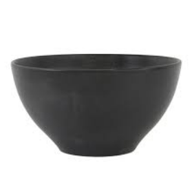Салатник круглий Black Porland порцеляновий глибокий 770 мл 16 см 368216/Bl
