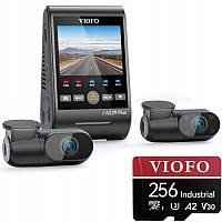 Відеореєстратор VIOFO A229 PLUS 3CH HDR WIFI SONY STARVIS 2 + карта 256 ГБ