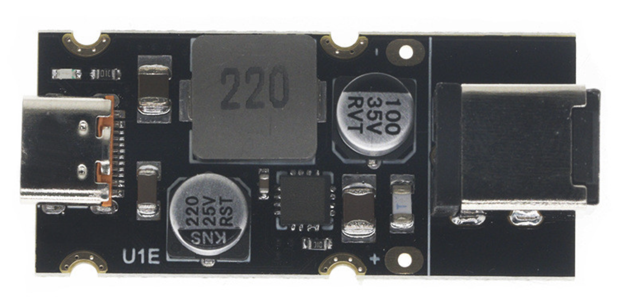 Модуль швидкої зарядки Type-C, 8-32В - 3.3В-21В, 65Вт, протокол Huawei FCP, Samsung AFC, Apple BC1.2, MTK PE