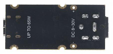 Модуль швидкої зарядки Type-C, 8-32В - 3.3В-21В, 65Вт, протокол Huawei FCP, Samsung AFC, Apple BC1.2, MTK PE, фото 2