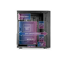 Корпус Casecom GM-88 400W-120mm ATX, Black (GM-88-400)