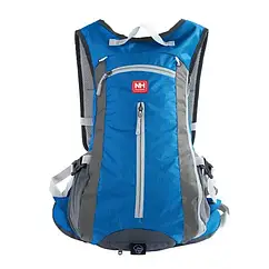 Велорюкзак з чохлом для шолома Naturehike 15 л NH15C001-B sky blue