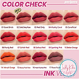 Матовий зволожуючий тінт-помада Peripera Ink The Velvet (AD) Color #14 Inkrush Orange 4g, фото 3