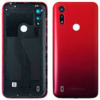 Задняя крышка Motorola Moto E6s 2020 XT2053 красная Original PRC со стеклом камеры