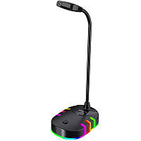 Мікрофон настільний XTRIKE ME XMC-02 RGB backlit 3.5мм+USB (XMC-02)