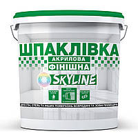 Шпаклевка акриловая финишная SkyLine готовая к применению для внутренних и наружных работ Белоснежная 25 кг