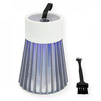 Лампа акумуляторна від комарів Electronic shock Mosquito killing BG-002 лампа фурмінатор - світильник від комах USB Сіра