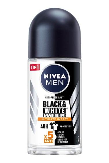Антиперспірант кульковий NIVEA Men Чорне та Біле ULTIMATE IMPACT, 50 мл, Nivea, Арт.50939