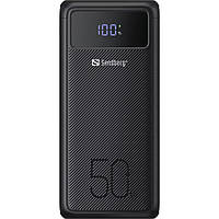 Універсальна мобільна батарея Sandberg PD 50000mAh 130W PD, 3хUSB 3xType-C LED 2W (420-75)