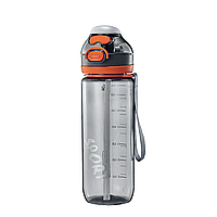Бутылка для воды с трубочкой 720 мл спортивная фляга прозрачная для напитков с дозатором