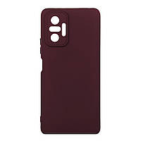 Чехол Silicone Cover Full Camera (A) для Xiaomi Redmi Note 10 Pro / 10 Pro Max Цвет 42.Maroon