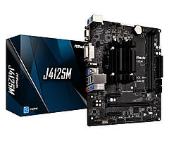 ASRock J4125M (Quad-Core Celeron 2.7GHz, 2xDDR4, VGA/HDMI/DVI, 1*PCIex16, 2xSATAIII, mATX)