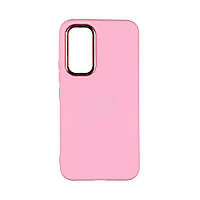 Чехол для Samsung Galaxy A54 5G Silicone Cover Metal frame AA Цвет 06 Light pink