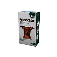Капли от блох клещей и глистов для собак весом до 4 кг Prinocate KRKA 3 шт