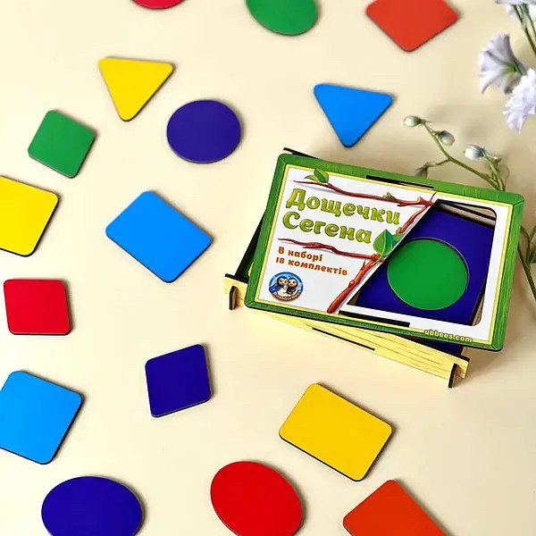 Дощечки Сегена фігури, кольори, фото 1