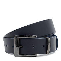 Мужской кожаный ремень Borsa Leather 125vfx88-navy синий