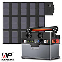 Зарядная станция Allpowers 300W/288Wh/78000мАч + Солнечная панель 100W