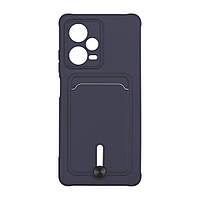 Чехол TPU Colorfull Pocket Card для Xiaomi Redmi Note 12 Pro+ 5G Цвет 08.Dark blue