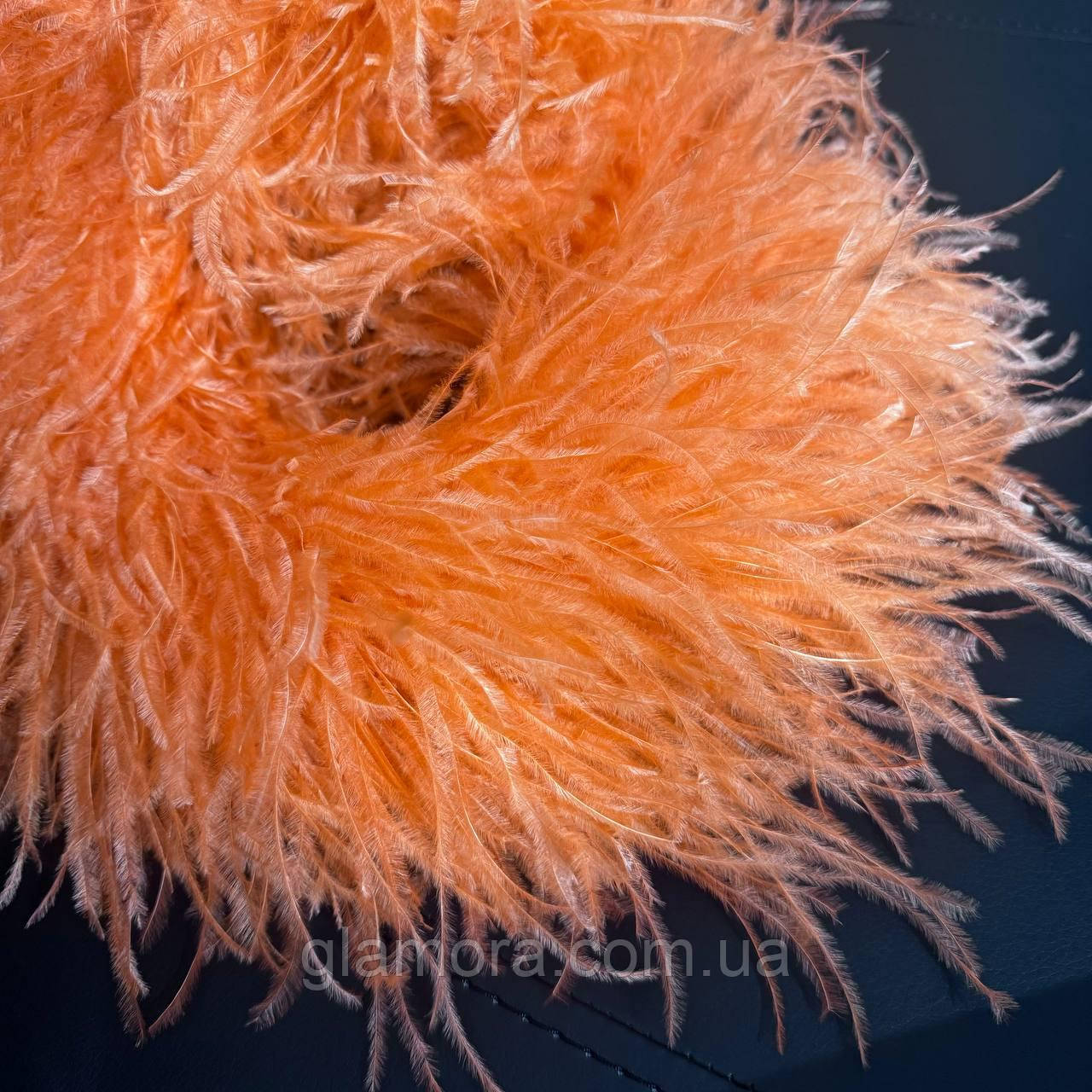 Боа De'Lux TM "Glamora", тришарове, колір Apricot, 1 м