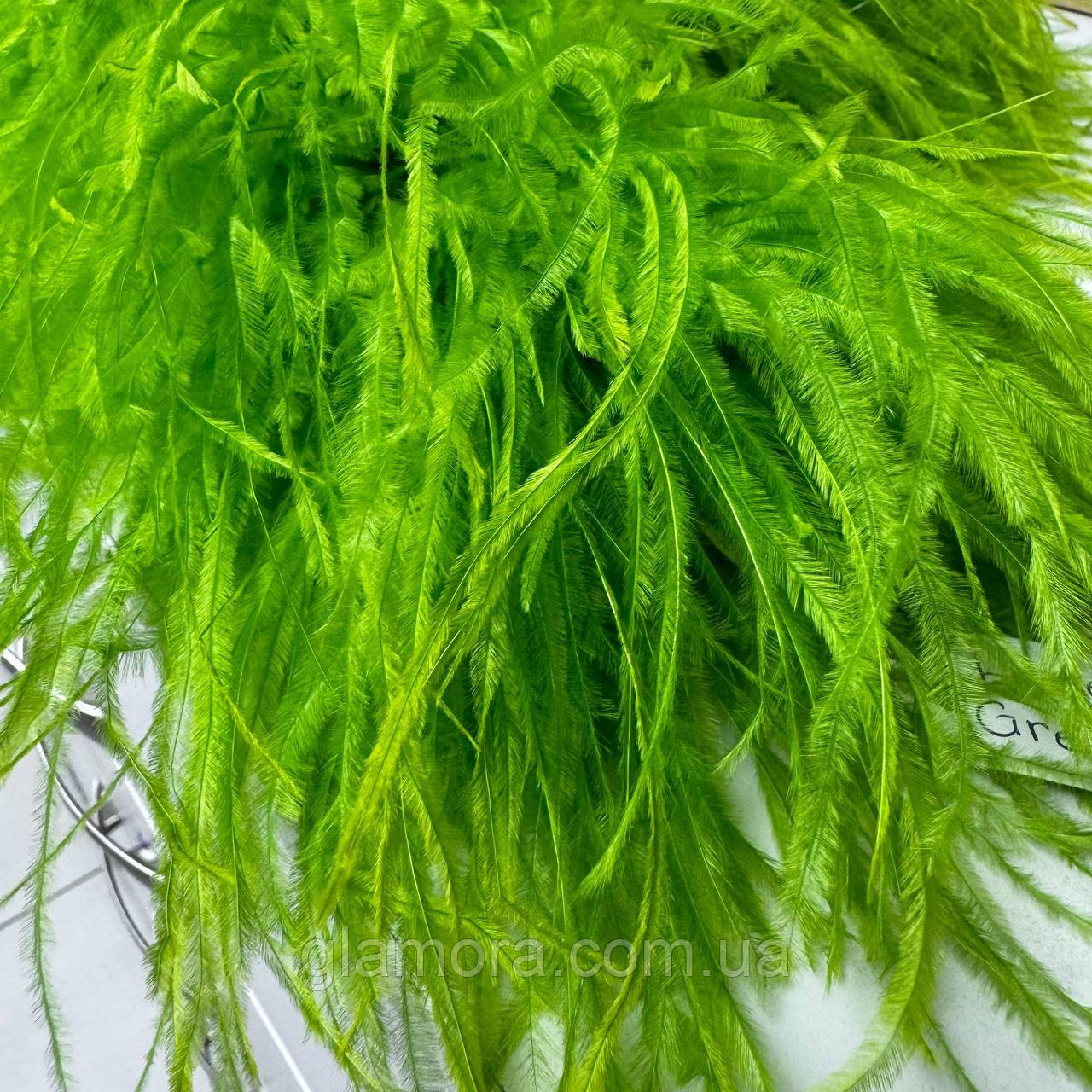Боа De'Lux TM "Glamora", тришарове, колір Lime Green, 1 м