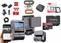 VIOFO A129 PLUS DUO-G GPS + CPL FILTER + ACC + REMOTE + VIOFO CARD 256GB