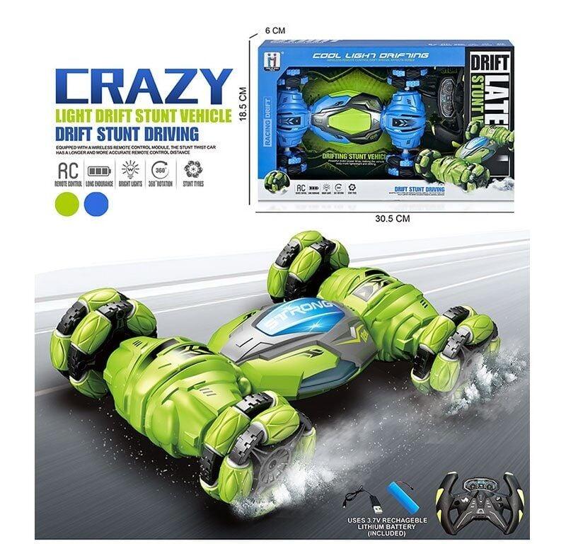 Машина на радіокеруванні MK 732 A - 2 кольори, роликові колеса, підсвічування, обертання на 360°