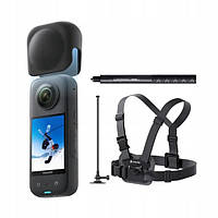 Insta360 X3 Snow Kit - камера в комплекті з аксесуарами для зимових видів спорту