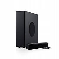 Чорний саундбар Teufel CINEBAR ONE+ 2.1, сабвуфер