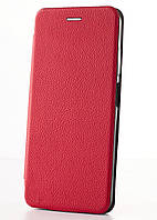 Чехол книжка для Samsung Galaxy A03s красный цвет на магните с отделом для карт