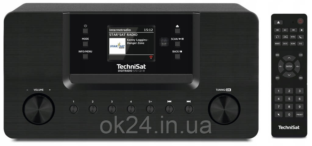 CD MP3-плеєр WiFi Інтернет-радіо DAB FM Цифровий тюнер Technisat 570