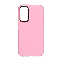 Чехол Silicone Cover Metal frame (AA) для Samsung Galaxy A34 5G Цвет 06.Light pink