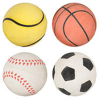 Flamingo Spongeball Sport ФЛАМИНГО игрушка для собак, спортивный мяч спонжбол, резина 6 см