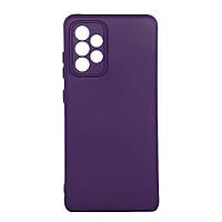 Чехол Silicone Cover Full Camera (A) для Samsung Galaxy A52 4G / A52 5G Цвет 34.Purple