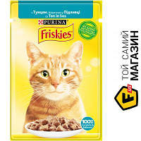 Влажный корм Friskies Корм для кошек влажный с тунцем кусочки в соусе 85г