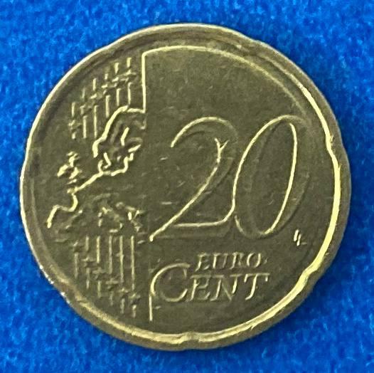 Монета Ірландії 20 євроцентів 2002-13 рр., фото 1