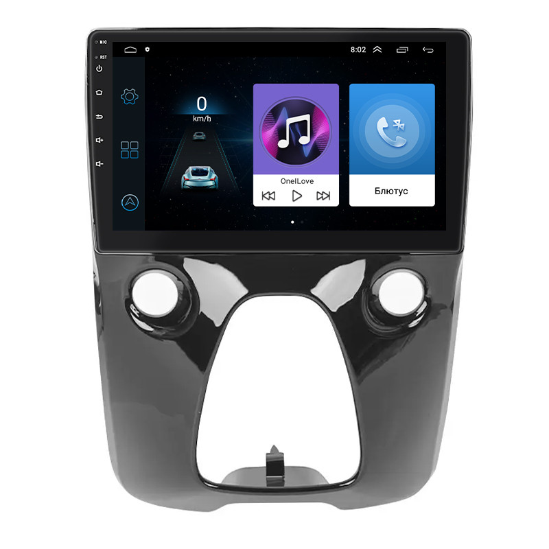 Штатна магнітола 10" Lesko для Peugeot 108 2014-2021 1/16Gb Wi-Fi GPS Base Пежо 1 шт., фото 1
