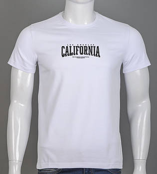 Футболка чоловіча California 2403м (Уп.4шт M-XXL), Білий