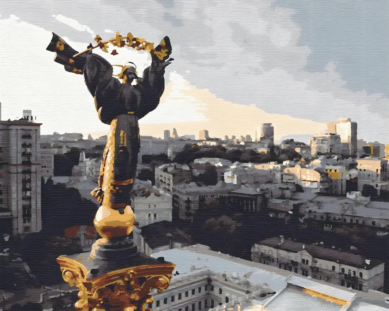 Картина за номерами Українські сюжети Монумент Незалежності, Київ 40*50 см Рив'єра Бланка RB-0279