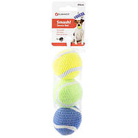 Flamingo Smash Tennis Ball ФЛАМИНГО СМЭШ теннисный мяч 5см с пищалкой, игрушка для собак, набор 3шт. диаметр 5