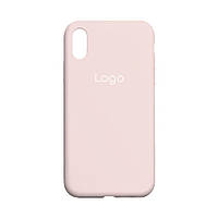 Чехол для iPhone X для iPhone Xs Silicone Case Full Size AA Цвет 81 Chalk Pink