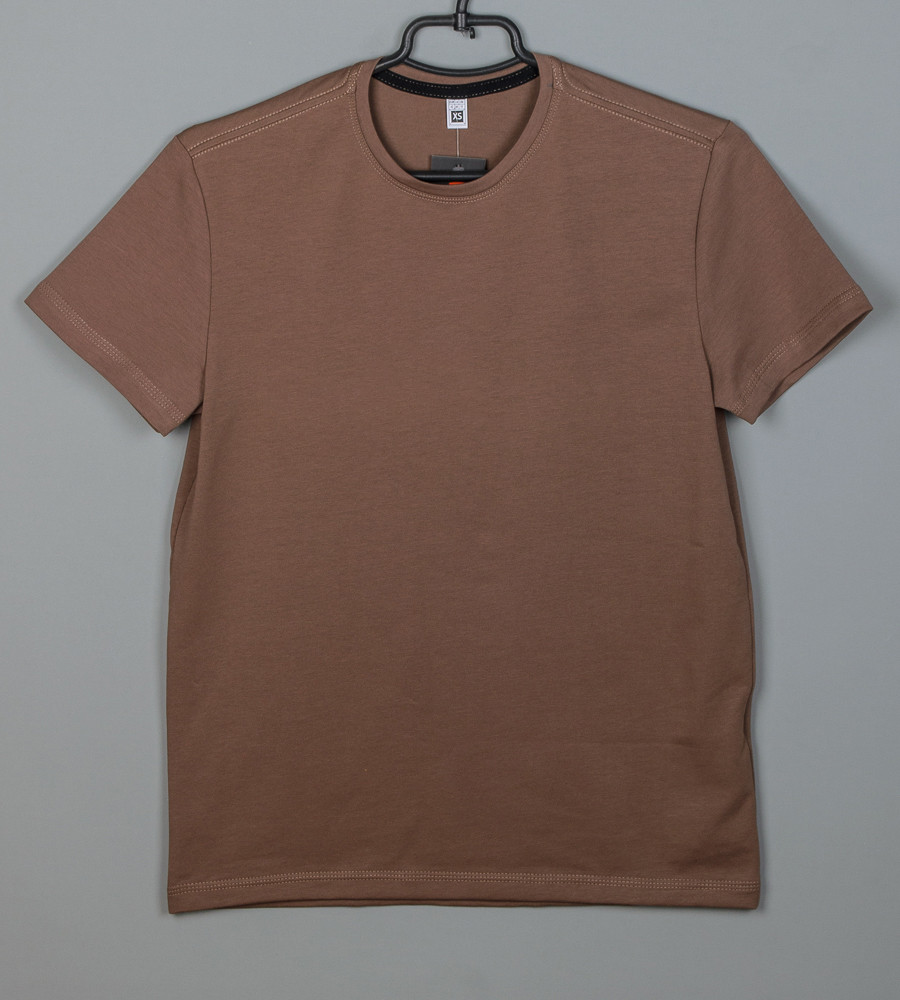 Футболка юніор Однотонна 2300п (Уп.4шт XS, S), Капучино, фото 1