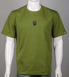 Футболка супер-батал Тризуб 2301сб (Уп.2шт 5XL,6XL), Світлий хакі