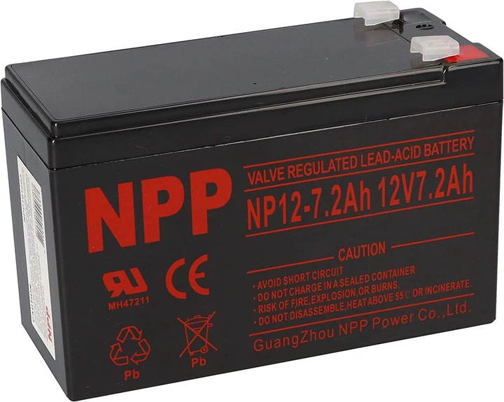 Акумулятор NPP-12 12 вольтів 7.2 Ah, фото 1