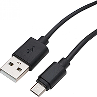 Кабель USB Micro Long connector 8mm 1m Тех.пак. Цвет Черный