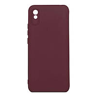 Чехол Silicone Cover Full Camera (A) для Xiaomi Redmi 9A Цвет 42.Maroon