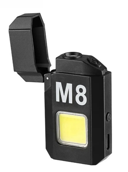 Запальничка спіральна USB і Led ліхтарик X-Balog LV-6002, 9075