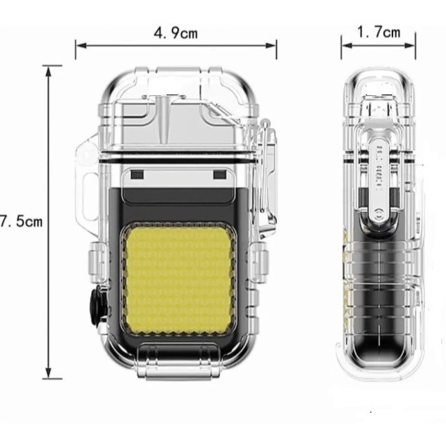 Запальничка спіральна USB і Led-ліхтарик 9258